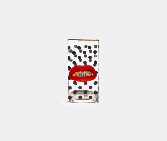 Seletti 'Shit Pois' vase, large TRANSPARENT SELE22GLA503MUL