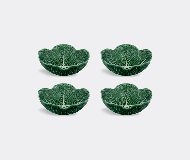 Bordallo Pinheiro 'Couve' bowl, set of four GREEN BOPI23COU581GRN