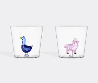 Ichendorf Milano 'Animal Farm' tumbler, set of four, multicolor MULTICOLOUR ICMI25ANI177MUL