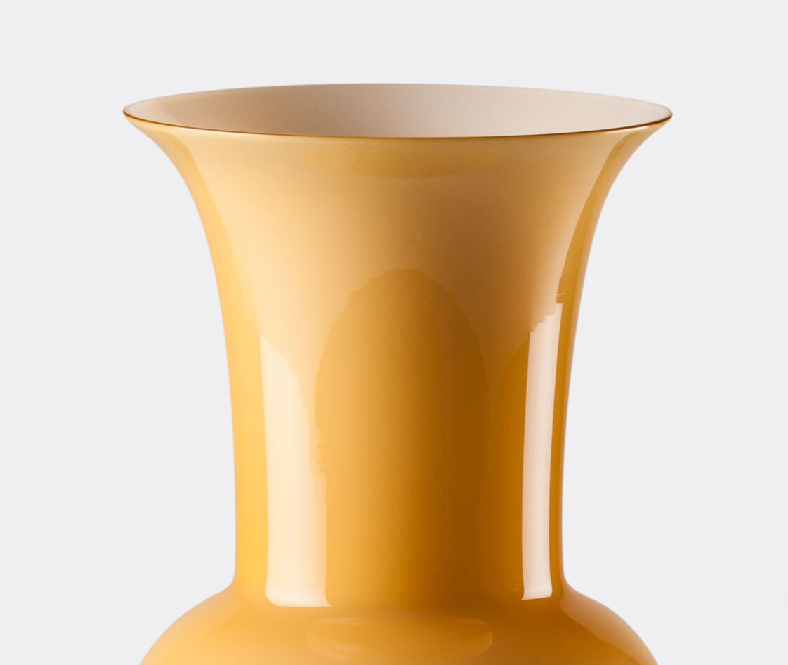 Shop Venini Vases Amber In Amber, White