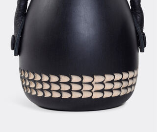 Zanat 'Stop Me' bookend, white on black BLACK ZANA20STO855BLK