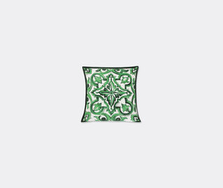 Dolce&amp;Gabbana Casa 'Maiolica' cushion, small, green GREEN DGCA25SMA539GRN