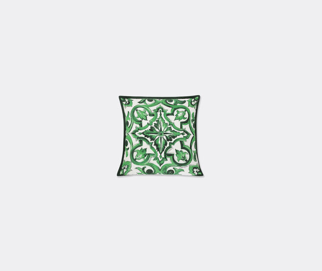 Dolce&Gabbana Casa 'Maiolica' cushion, small, green GREEN DGCA25SMA539GRN