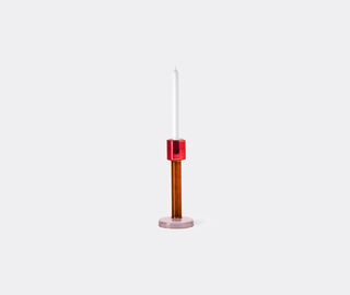 &amp;k Amsterdam 'Bole' candleholder, large, pink and red MULTICOLOUR AMST25BOL057MUL