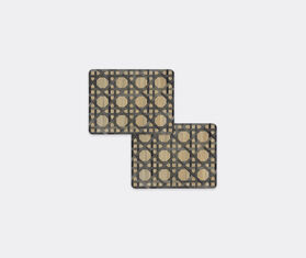 HestiaLiving &#39;Epoch&#39; rectangular tablemat, set of two, anthracite MULTICOLOUR HELI25EPO573GRY