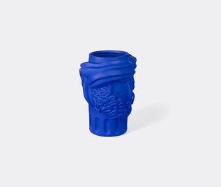 Seletti 'Magna Graecia, Man' terracotta vase, cobalt blue BLUE SELE25TER003BLU