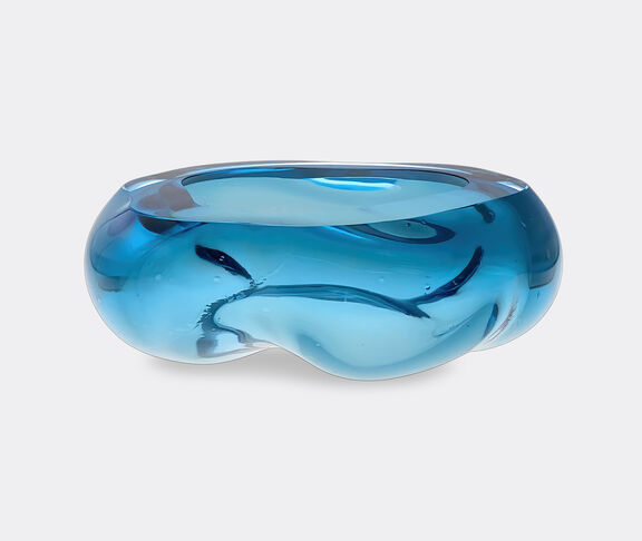 Alexa Lixfeld Glass Sculpture  - Ocean Open Light Aqua Blue undefined ${masterID} 2