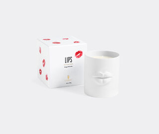 L'Objet 'Lips' candle, white WHITE LOBJ26LIP922MUL
