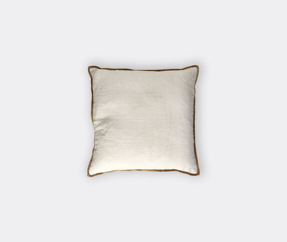 Pomax Alpha Opposites - Cushion - Linen Ivory / Velvet Camel undefined ${masterID} 2