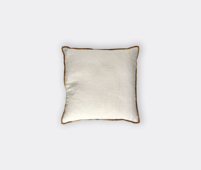 Pomax 'Alpha Opposites' cushion, ivory and camel MULTICOLOUR POMA26ALP075MUL