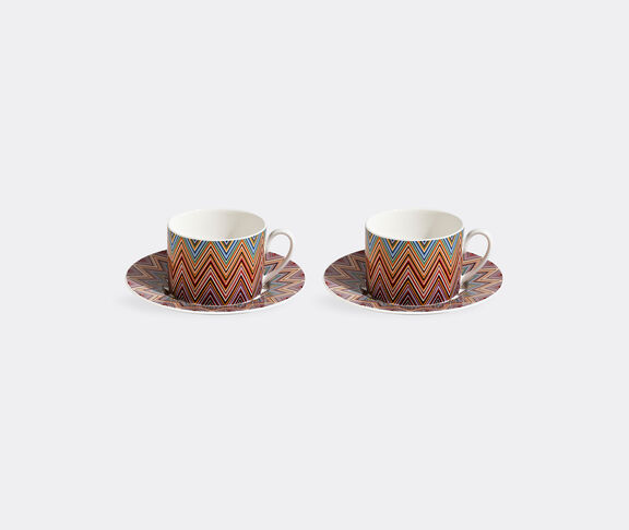 Missoni 'Zig Zag Jarris' teacup and saucer, set of two, red undefined ${masterID}