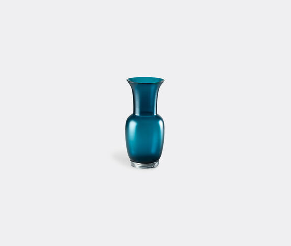 Venini 'Opalino Satin' vase, M, horizon blue satin VENI20SAT072BLU