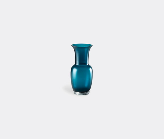 Venini 'Opalino Satin' vase, M, horizon blue satin ${masterID}