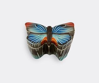 Bordallo Pinheiro 'Cloudy Butterflies' box, large, light blue MULTICOLOUR BOPI22CLO674MUL