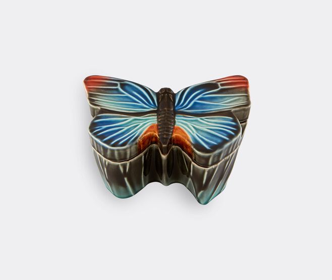 Bordallo Pinheiro 'Cloudy Butterflies' box, large, light blue MULTICOLOUR BOPI22CLO674MUL