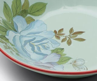Pierre-Louis Mascia Floral bowl, rose and light blue LIGHT BLUE PLMA26BOW975LBL
