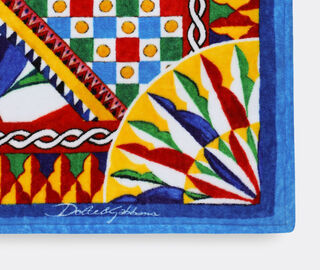 Dolce&amp;Gabbana Casa 'Carretto' beach towel, blue BLUE DGCA23BEA492MUL