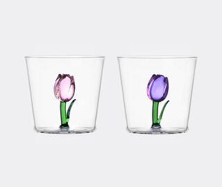 Ichendorf Milano 'Tulips' tumbler, set of four, multicolor MULTICOLOUR ICMI25BOT928MUL
