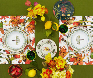 La DoubleJ 'Jungle Book' tablemat, set of two MULTICOLOUR LADJ22TAB592MUL