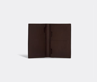Pineider '720' business card holder, moka MULTICOLOUR PINE20BUS012BRW