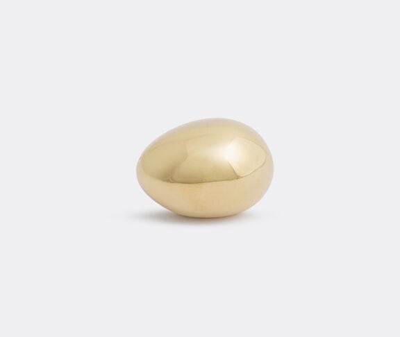 Carl Aubock Egg paperweight Polished brass ${masterID}