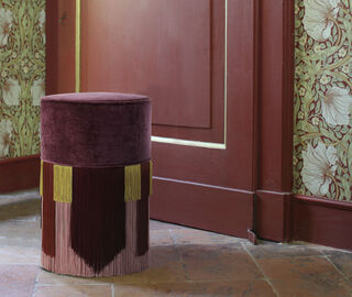 Lorenza Bozzoli Couture 'Couture Geometric Tie' ottoman, purple MULTICOLOUR LOBO20COU424PUR
