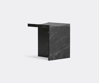 MCGANNON SAAD 'Thebes' stool, nero marquina BLACK MCSA25THE211BLK