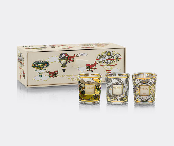 Baobab Collection 'Aspen-Lik&aacute;&aacute;h-Far West' candle, set of three, multicolor MULTICOLOUR BAOB26TRI184MUL