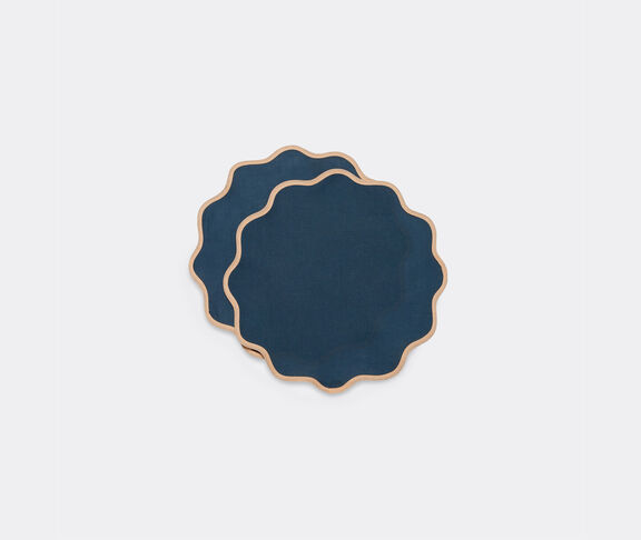 La DoubleJ 'Rainbow Navy Cloud' tablemat, set of two undefined ${masterID}