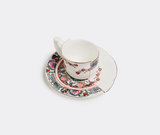 Seletti 'Hybrid Tamara' coffee cup with saucer MULTICOLOUR SELE22HYB435MUL