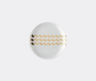 LSA International 'Chevron' tea plate, set of four GOLD LSAI20CHE655GOL