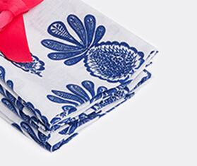 La DoubleJ 'Pineapple Blu' large napkins, set of six BLUE LADJ20LAR325BLU