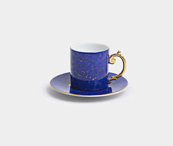 L'Objet Lapis Espresso Cup + Saucer  Blue, Gold ${masterID} 2
