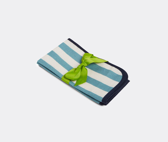 La DoubleJ 'Riviera Celeste' linen napkin, set of two, multicolor LIGHT BLUE LADJ24RIV335MUL