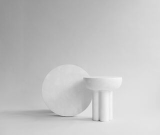 101 Copenhagen 'Crown' table, white, tall WHITE COPH22CRO808WHI