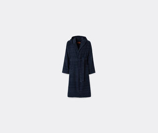 Missoni 'Chalk' hooded bathrobe, blue BLUE MIHO24CHA830BLU