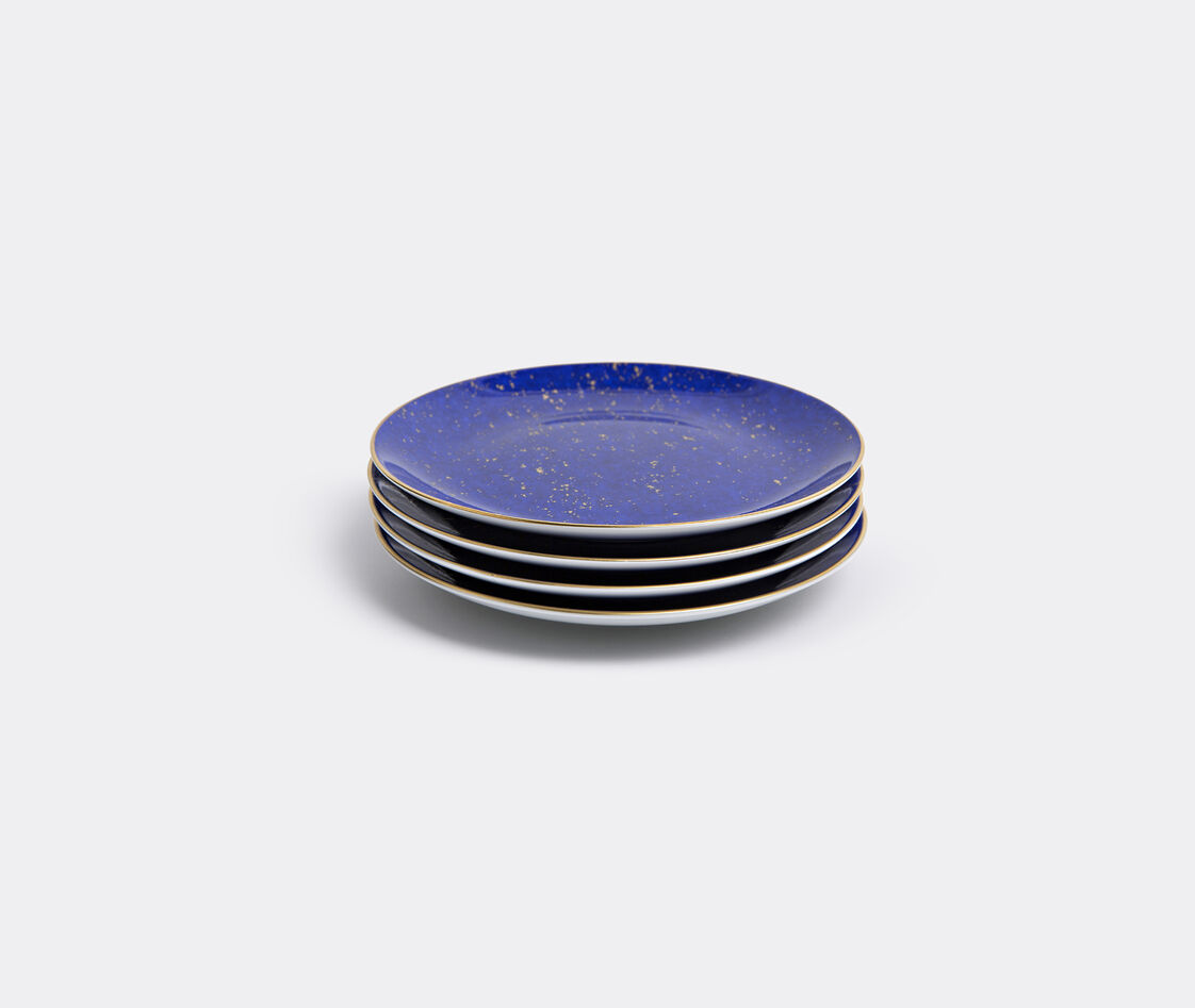 Shop L'objet Tableware Blue In Blue, Gold