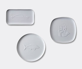 Cassina &#39;Collection Chandigarh, Le Course du Soleil&#39;, rectangular porcelain tray WHITE CASS21REC299WHI