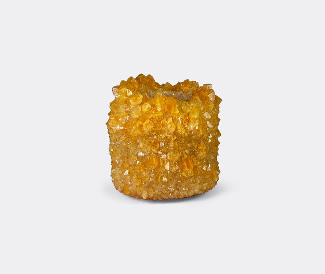 Mineral Series 'Crystal' vase, large, aureate yellow ORANGE MISE26LAR535ORA