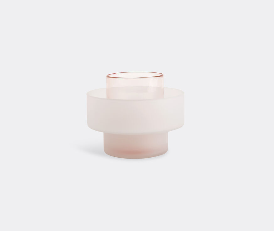 XLBoom 'Benicia Vase Three', white and pink  XLBO19BEN304PIN