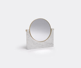 Audo Copenhagen &lsquo;Pepe&rsquo; marble mirror, white WHITE MENU16PEP100WHI