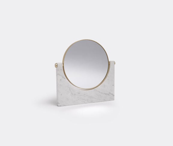 Menu ‘Pepe’ marble mirror, white White ${masterID}
