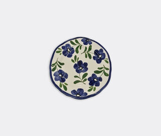 Les-Ottomans Hand painted ceramic plate, lavender MULTICOLOUR OTTO23HAN286MUL