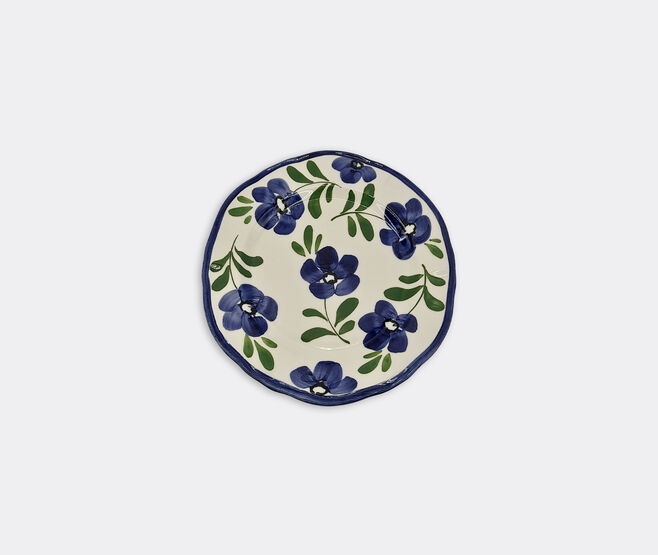 Les-Ottomans Hand painted ceramic plate, lavender MULTICOLOUR OTTO23HAN286MUL