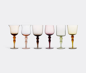 Bitossi Home Set of six glasses, amber/pink MULTICOLOUR BIHO19DIS765PIN