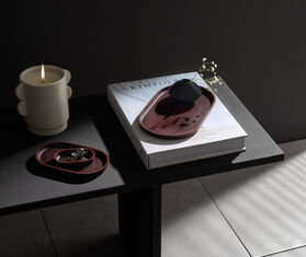 Uniqka &#39;Plato&#39; tray, oval, dark brown BROWN UNIQ24PLA587BRW