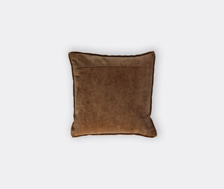 Pomax 'Alpha Opposites' cushion, raspberry and brown MULTICOLOUR POMA26ALP171MUL