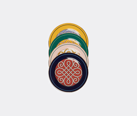 La DoubleJ 'Cortile Mix' dessert plate, set of four MULTICOLOUR LADJ23DES246MUL