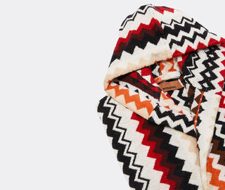 Missoni 'Best' hooded bathrobe, red multicolor MULTICOLOUR MIHO25BES559RED