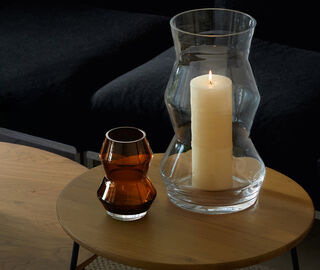 LSA International 'Sculpt' vase, small, cognac BROWN LSAI23SCU334BRW